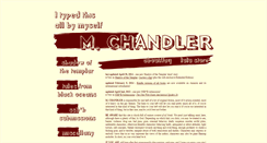 Desktop Screenshot of mchandler.org