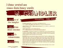 Tablet Screenshot of mchandler.org